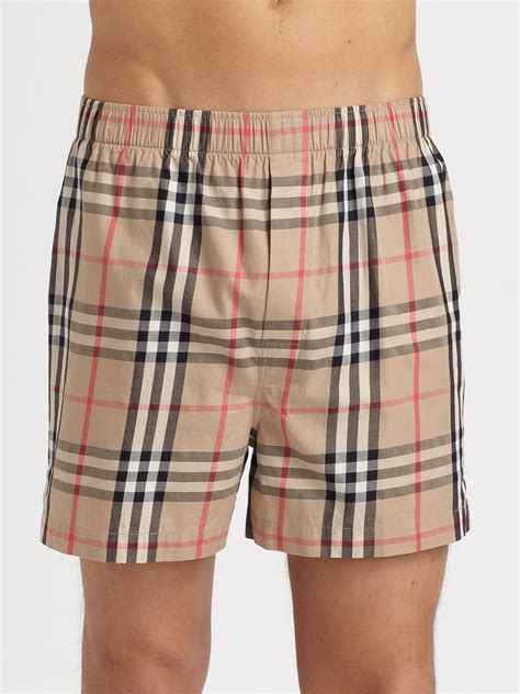 burberry check boxers